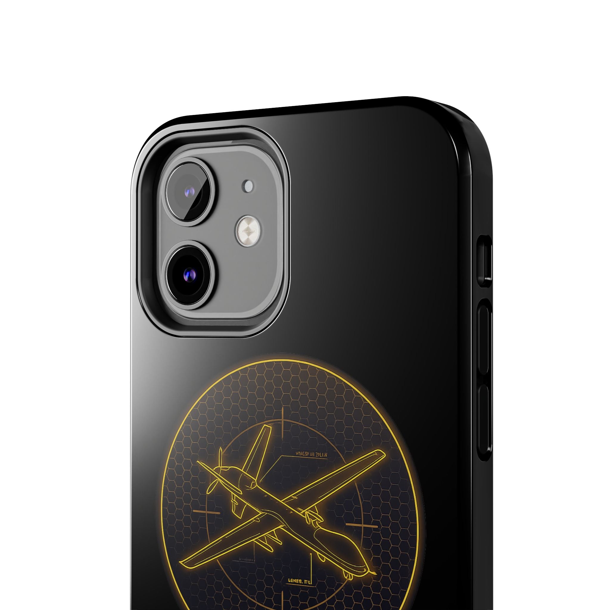 Tough Phone Case — Armored Geeks Drone Emblem (Black & Gold)