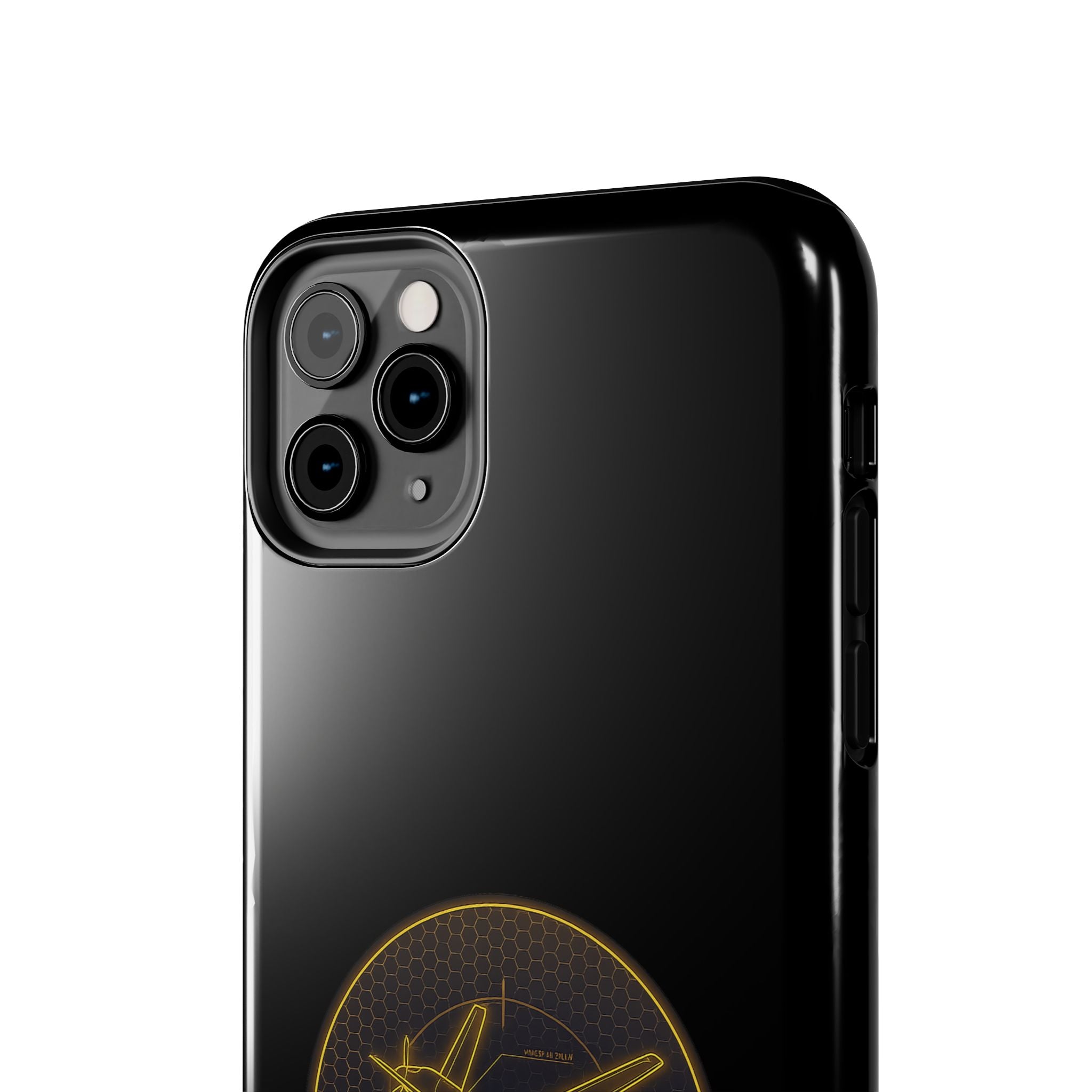 Tough Phone Case — Armored Geeks Drone Emblem (Black & Gold)