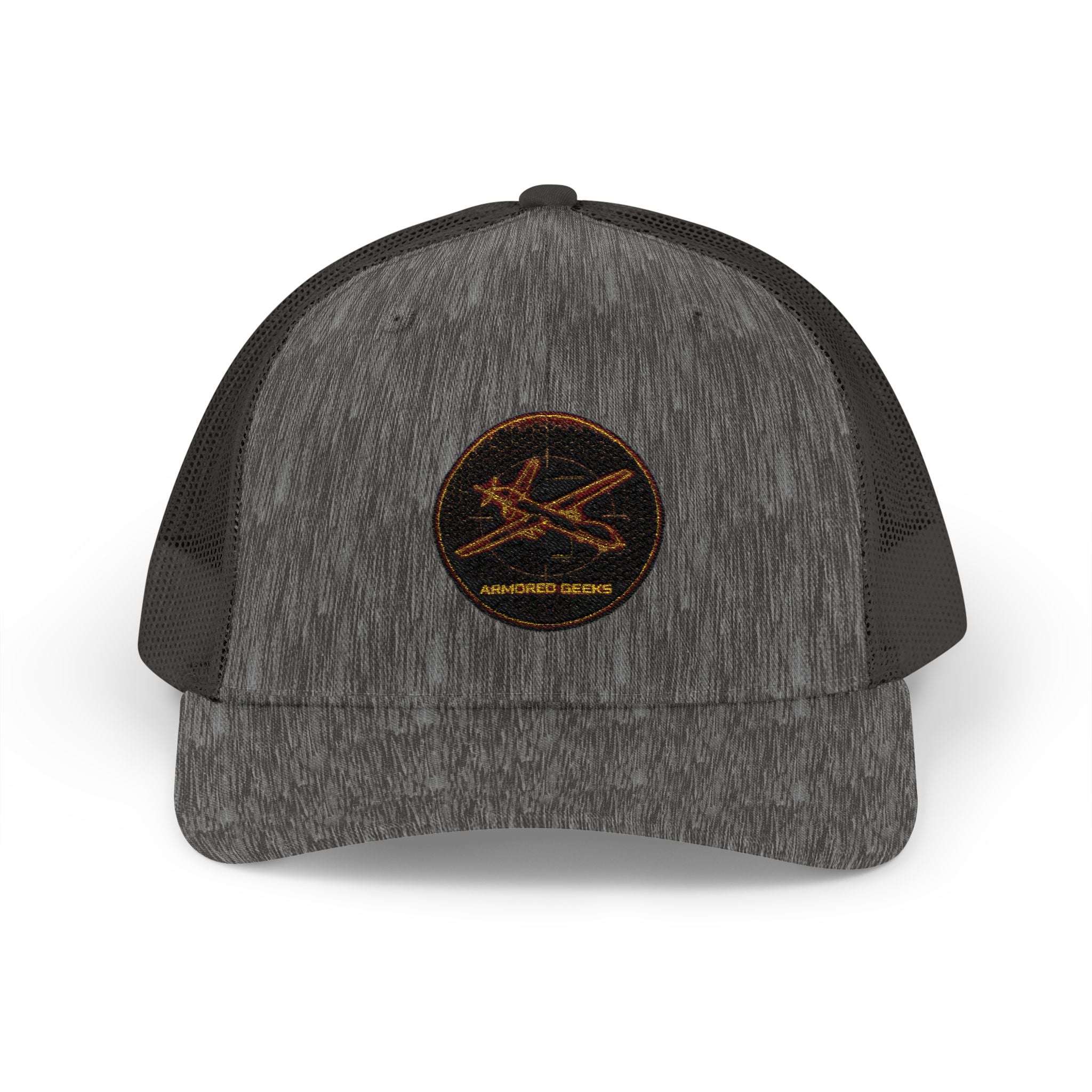 Embroidered Sunrise Wave Snapback Trucker Cap