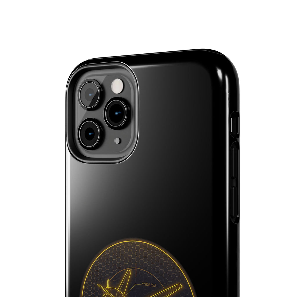 Tough Phone Case — Armored Geeks Drone Emblem (Black & Gold)