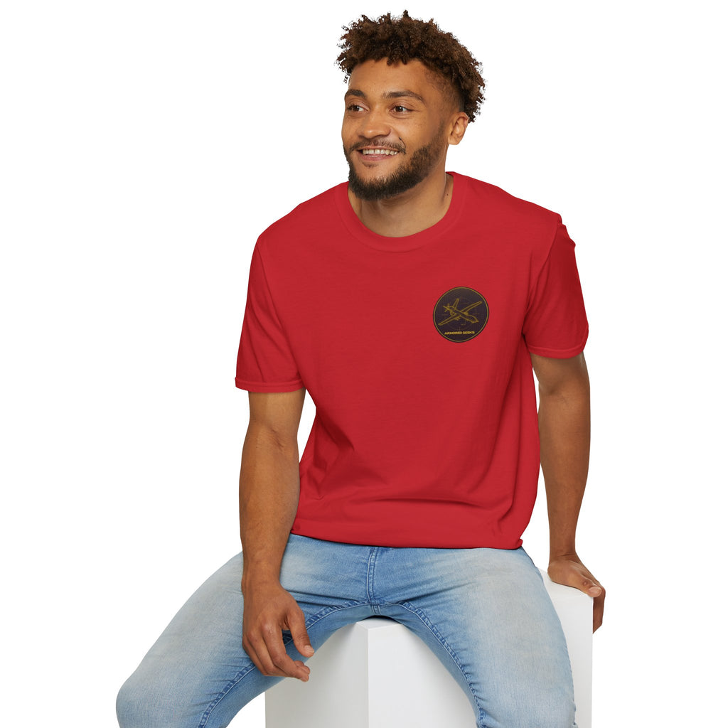 Fishing Crew T-Shirt — Golden Rod & Reel Pocket Logo Tee