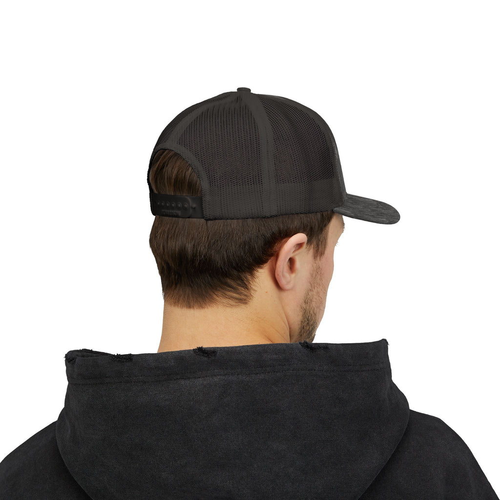 Embroidered Sunrise Wave Snapback Trucker Cap