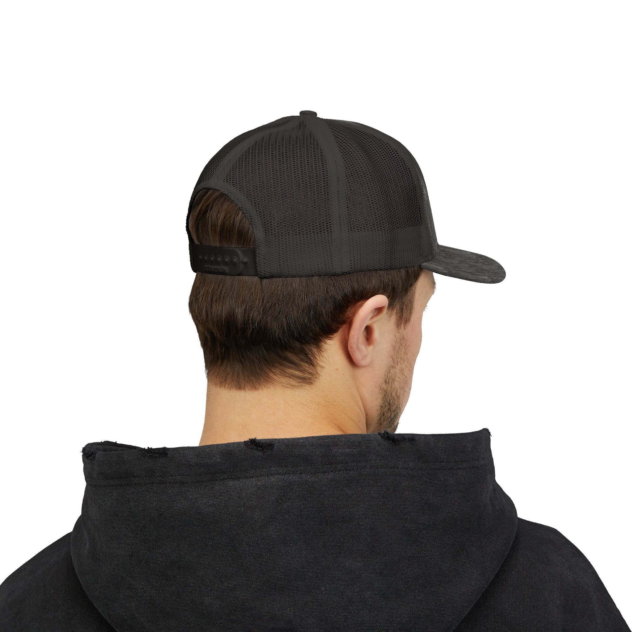 Embroidered Sunrise Wave Snapback Trucker Cap
