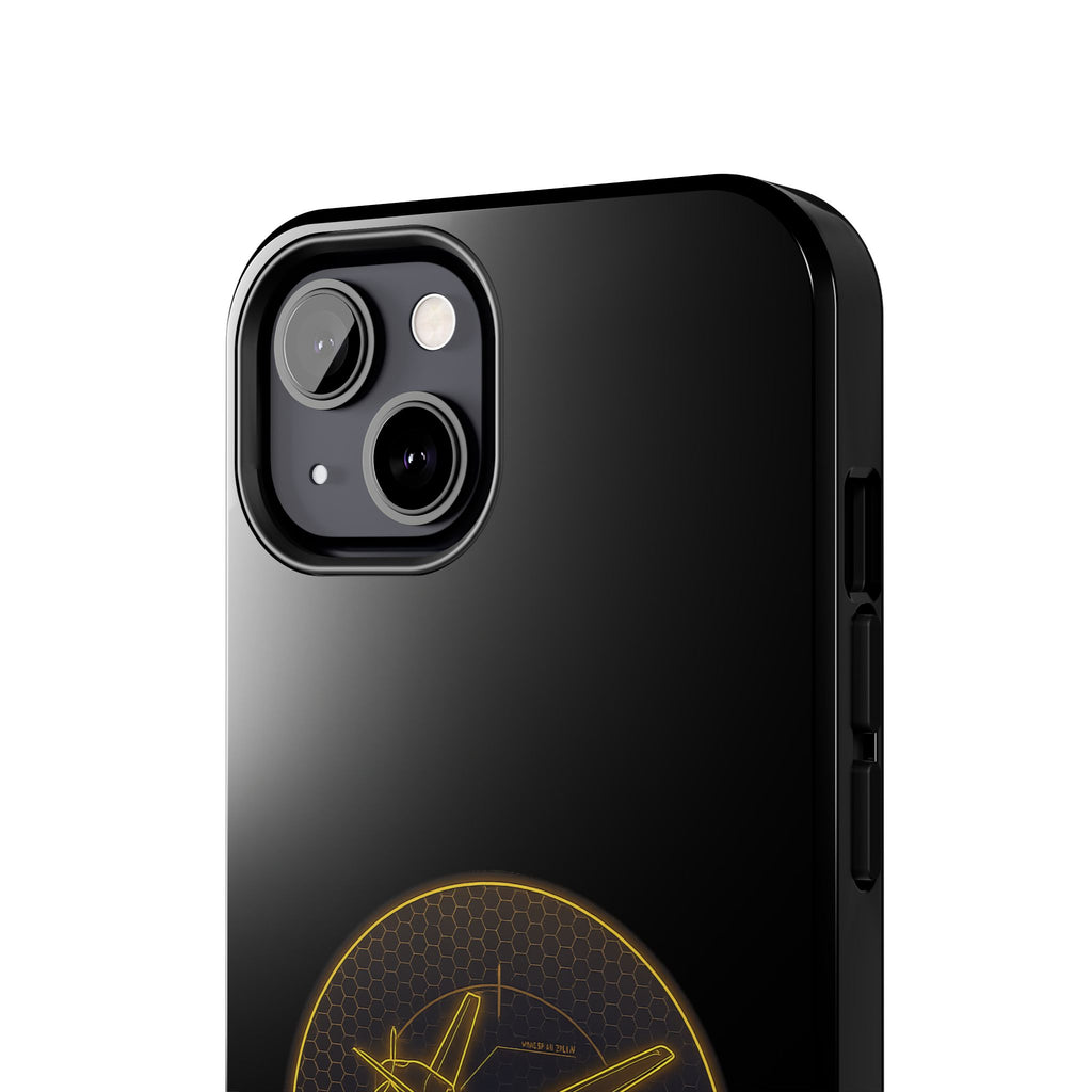 Tough Phone Case — Armored Geeks Drone Emblem (Black & Gold)