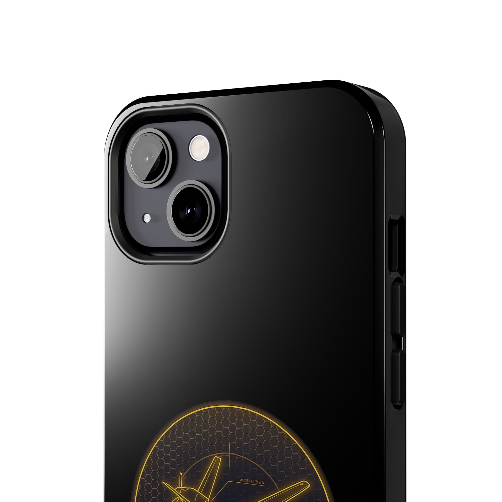 Tough Phone Case — Armored Geeks Drone Emblem (Black & Gold)