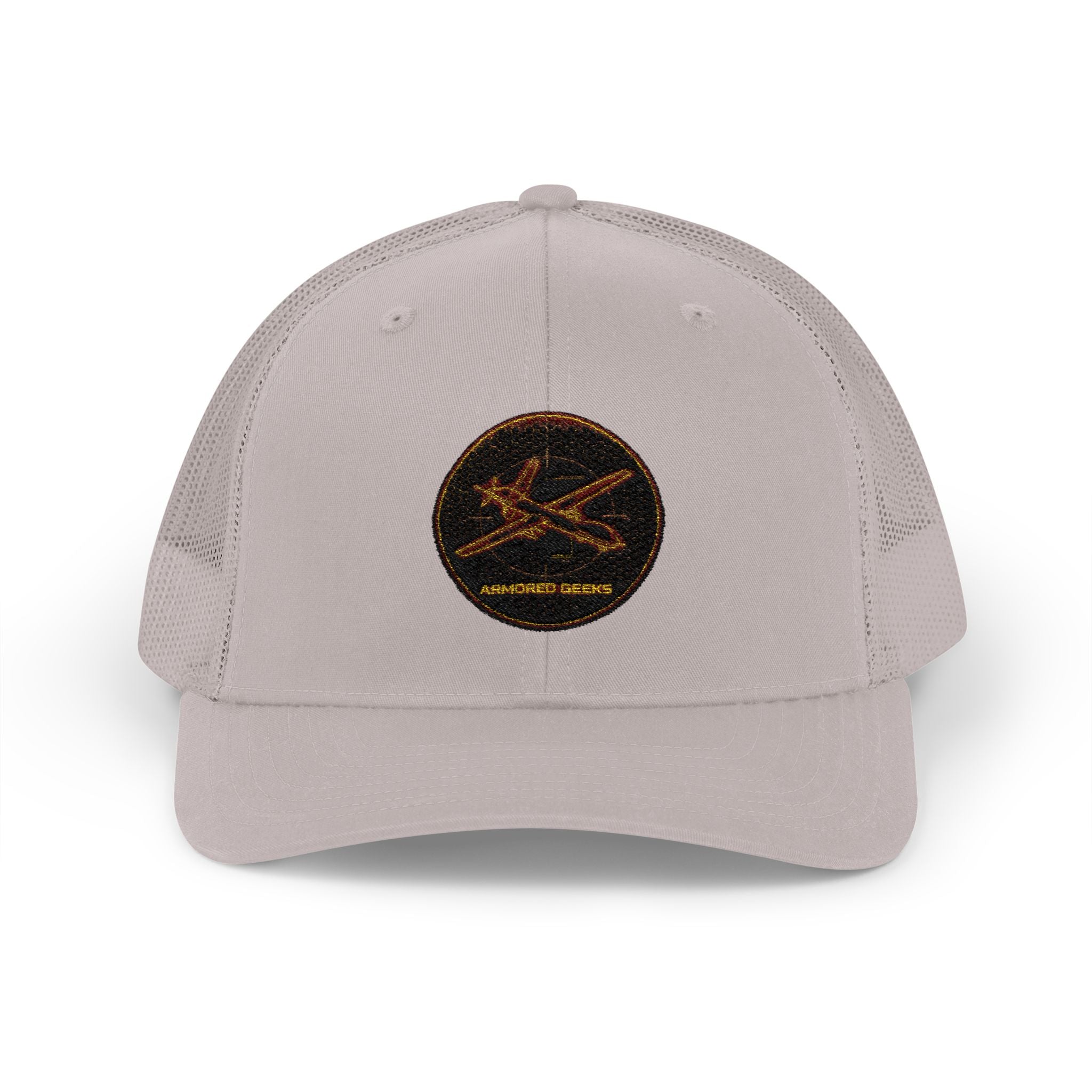 Embroidered Sunrise Wave Snapback Trucker Cap