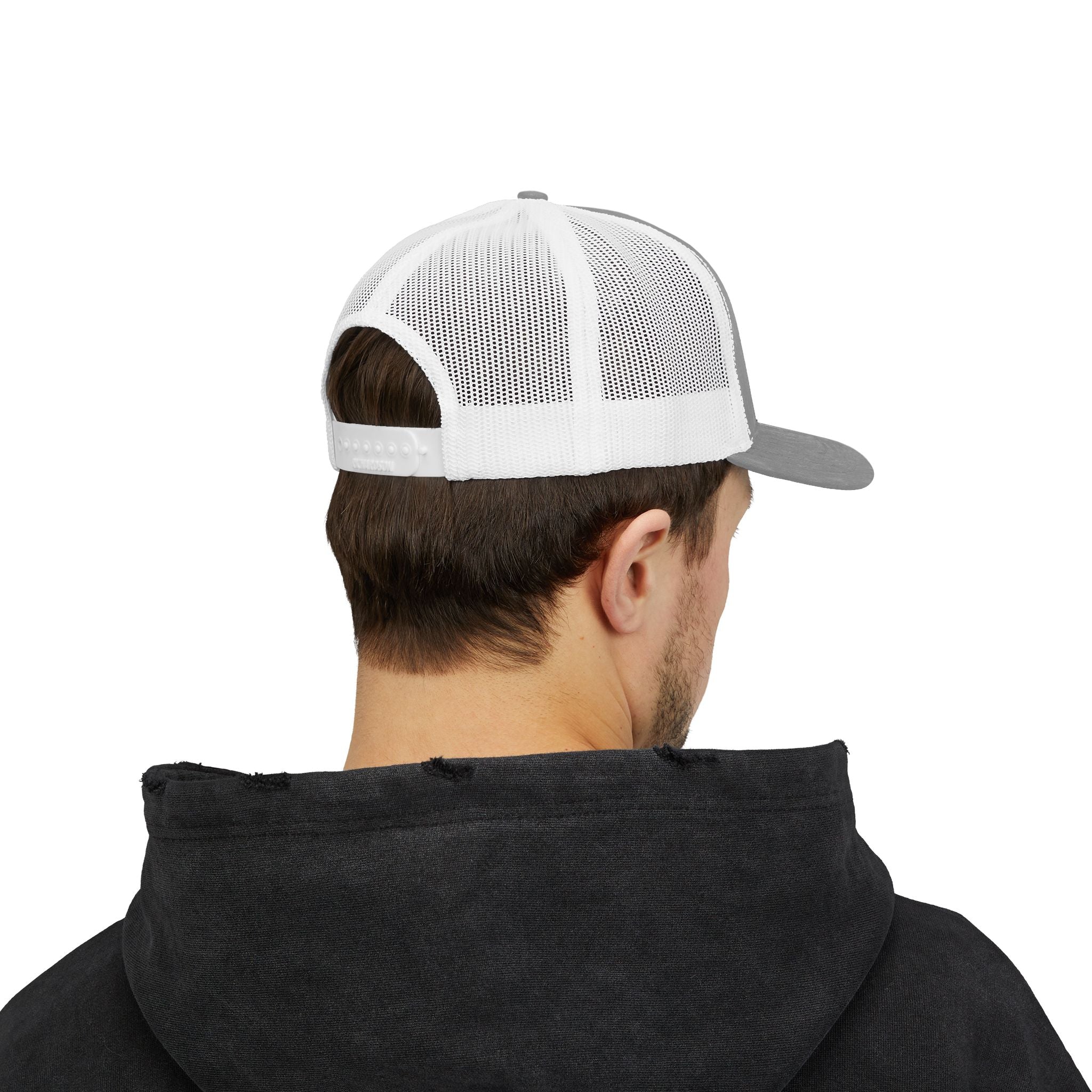 Embroidered Sunrise Wave Snapback Trucker Cap