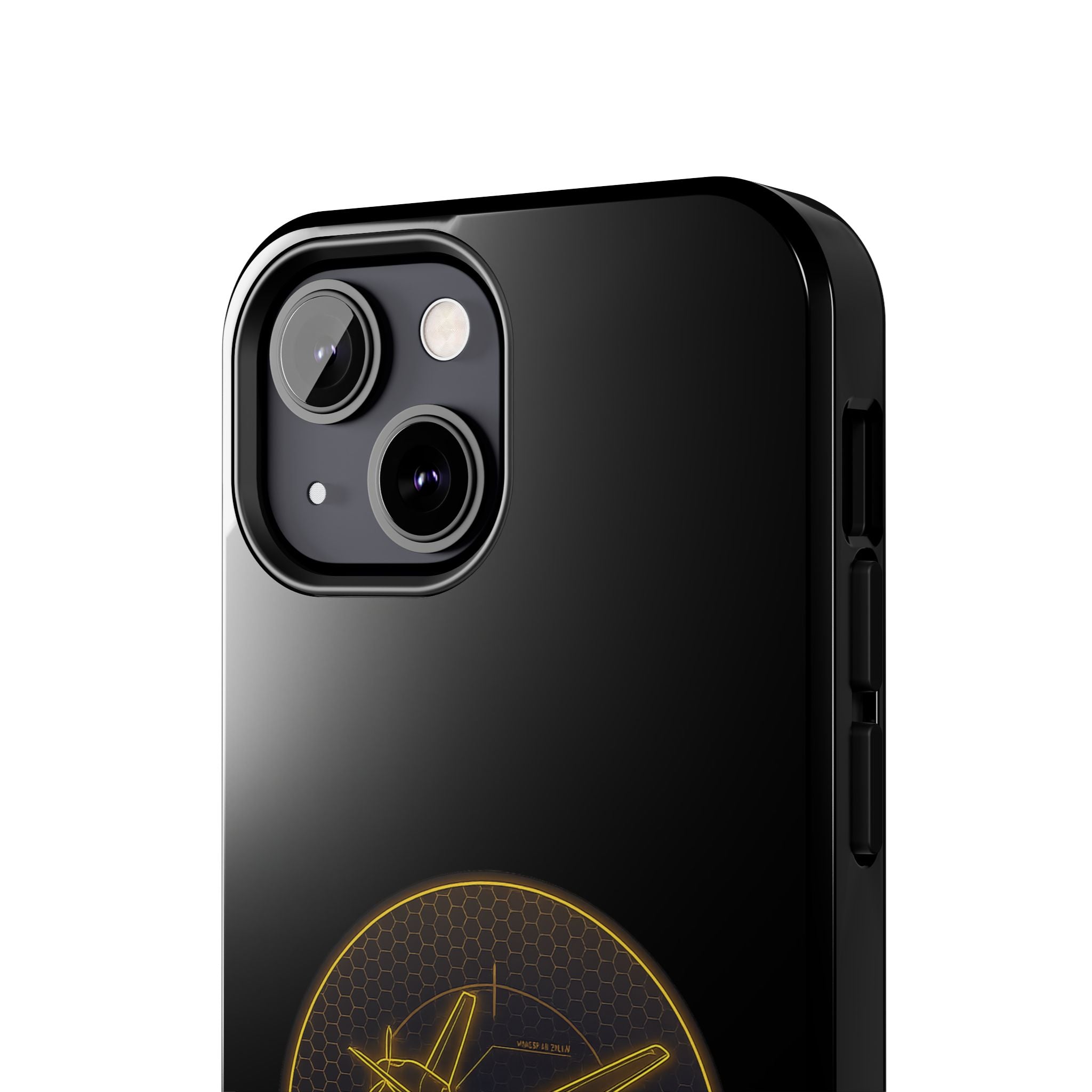 Tough Phone Case — Armored Geeks Drone Emblem (Black & Gold)