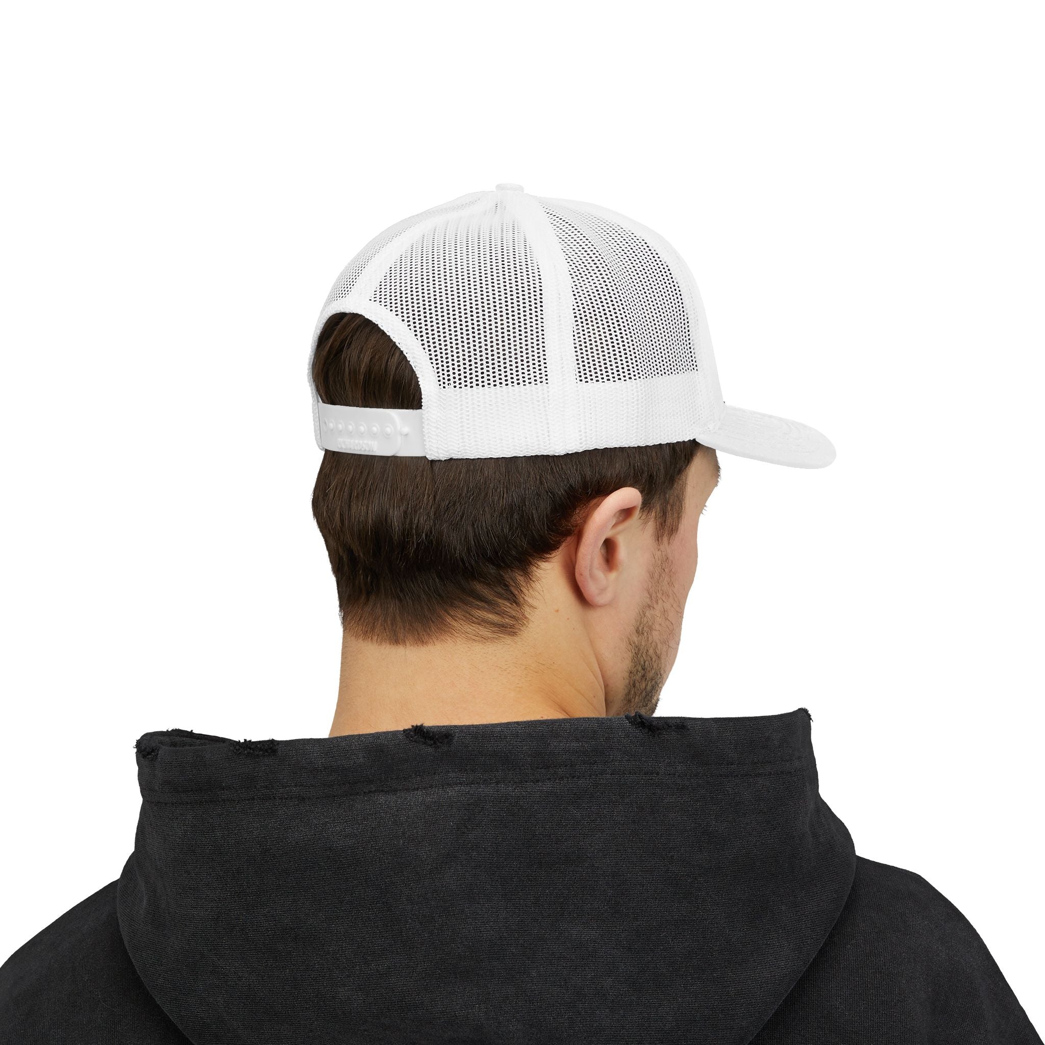Embroidered Sunrise Wave Snapback Trucker Cap