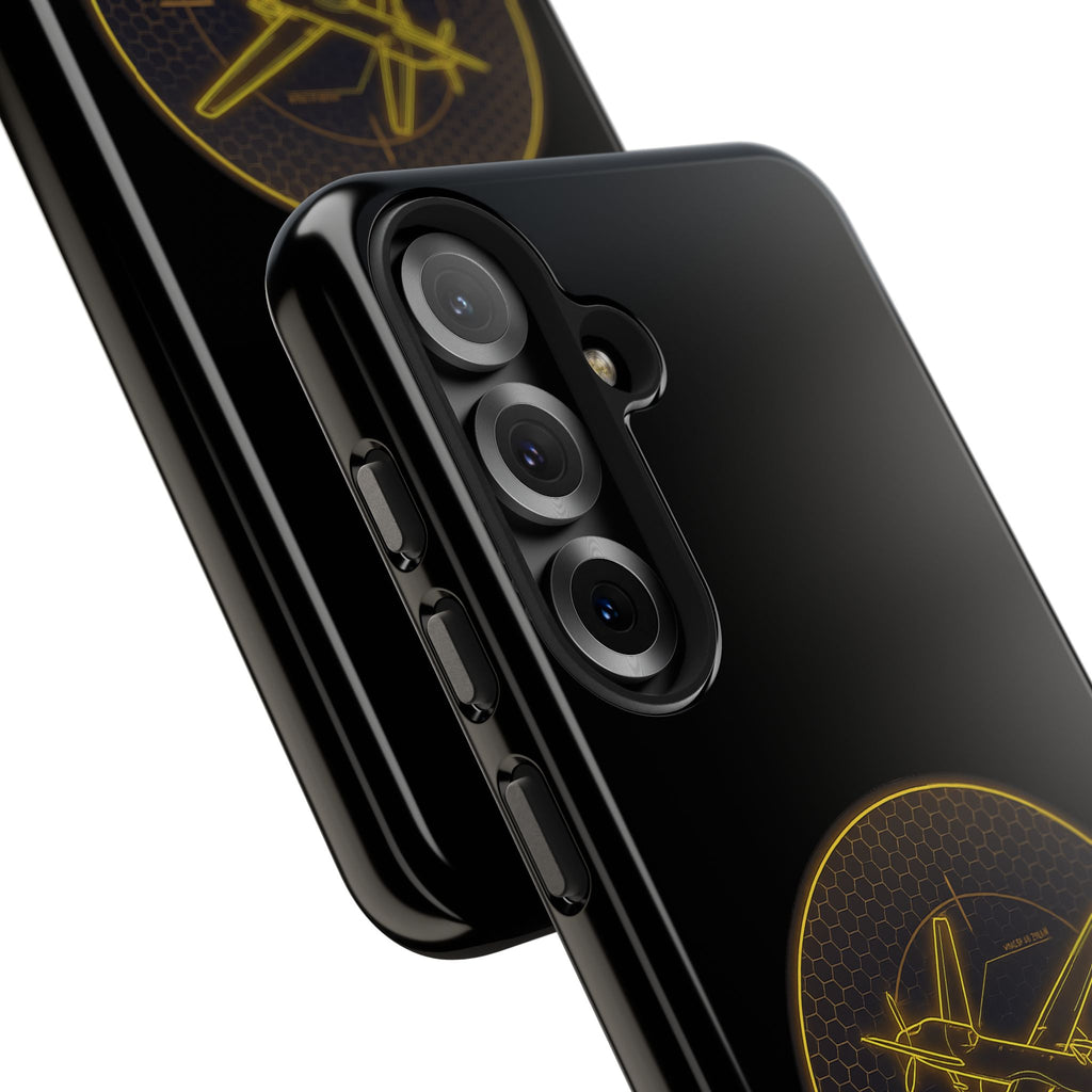 Tough Phone Case — Armored Geeks Drone Emblem (Black & Gold)