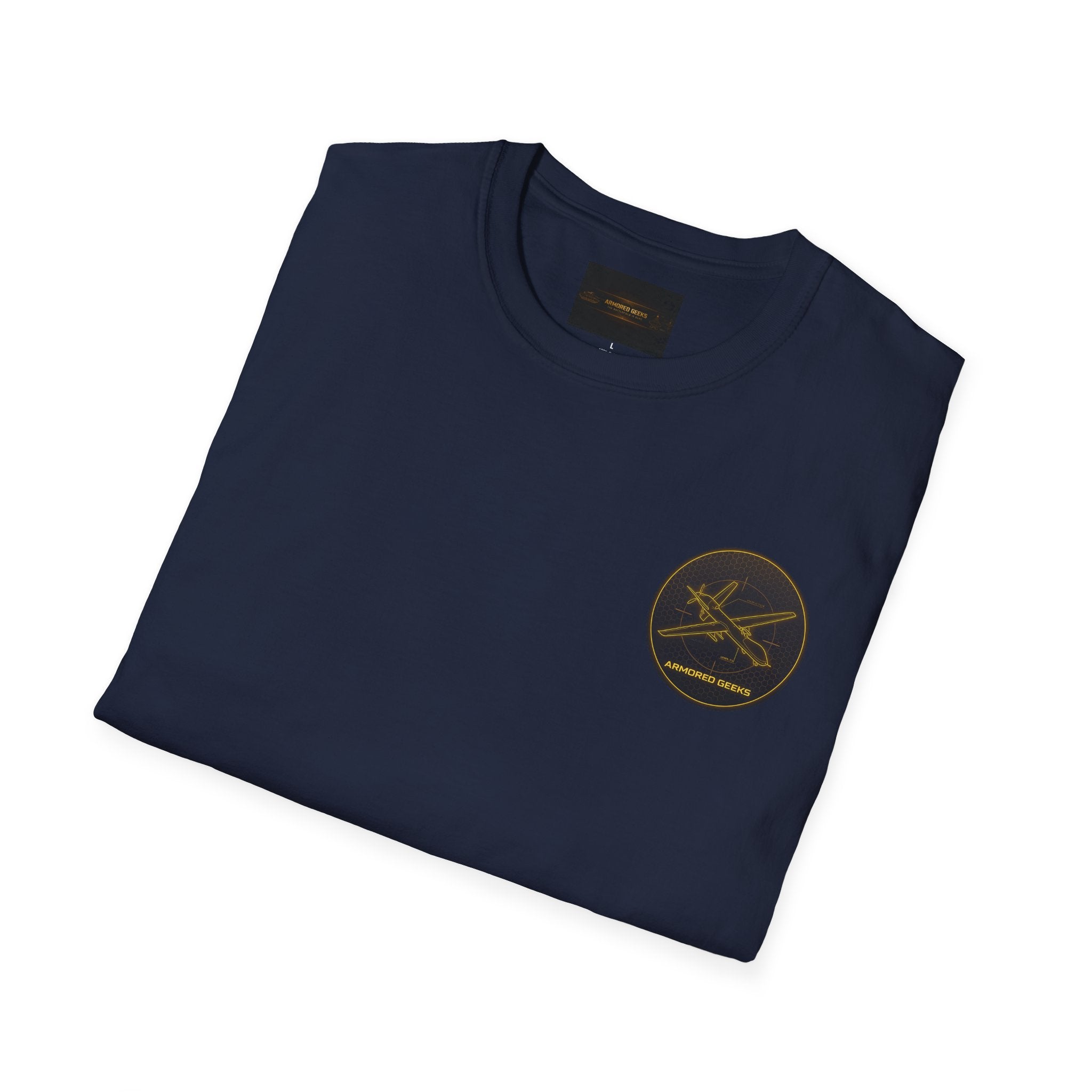 Fishing Crew T-Shirt — Golden Rod & Reel Pocket Logo Tee