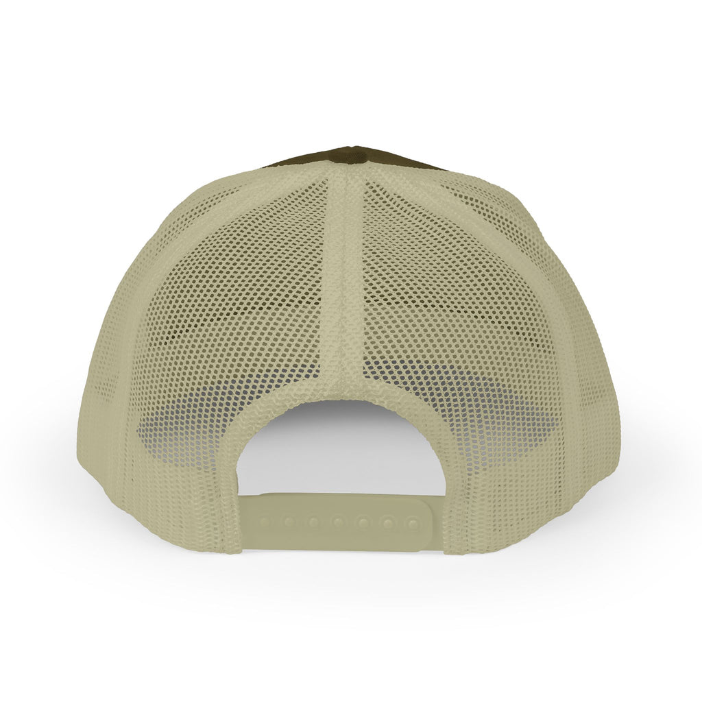 Embroidered Sunrise Wave Snapback Trucker Cap