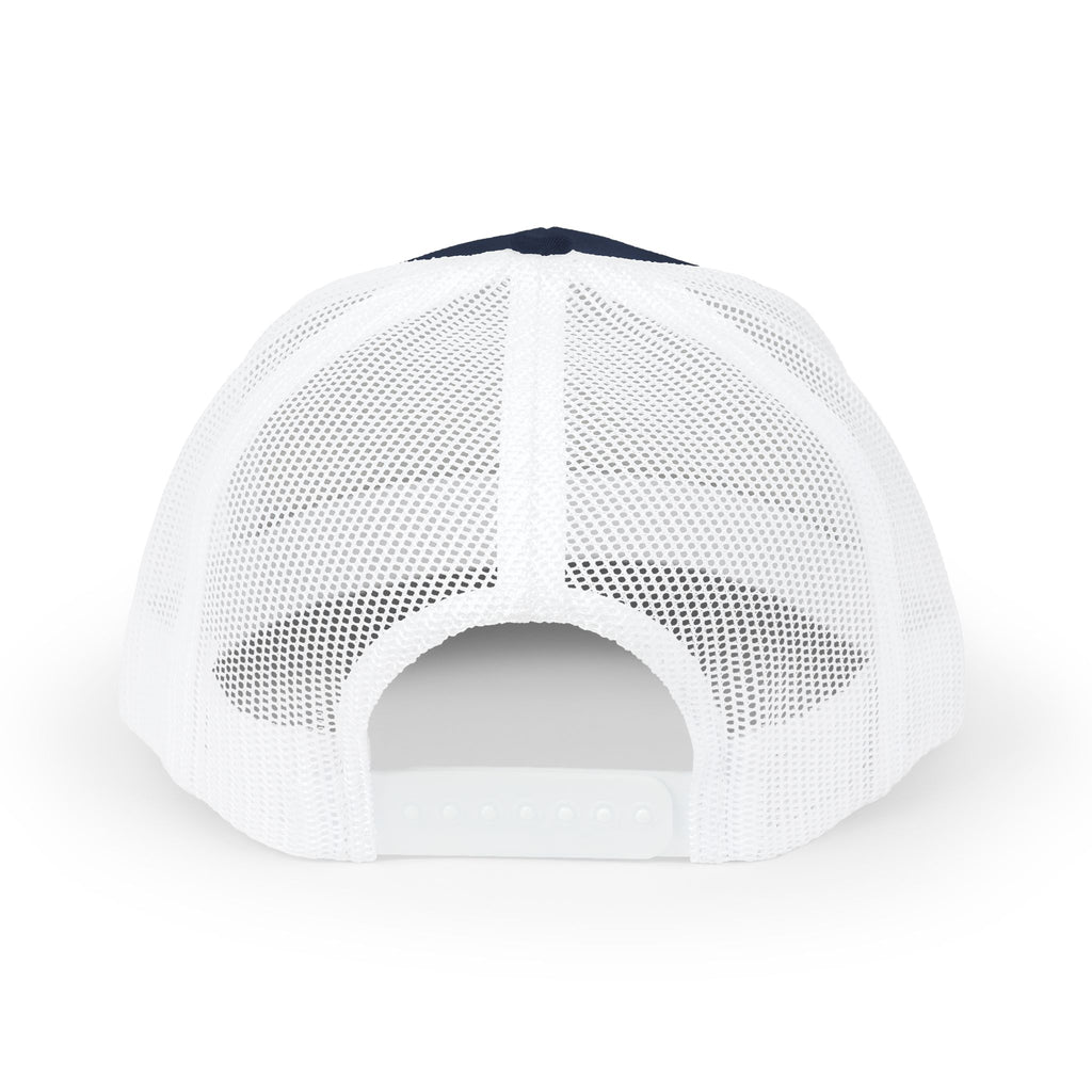 Embroidered Sunrise Wave Snapback Trucker Cap