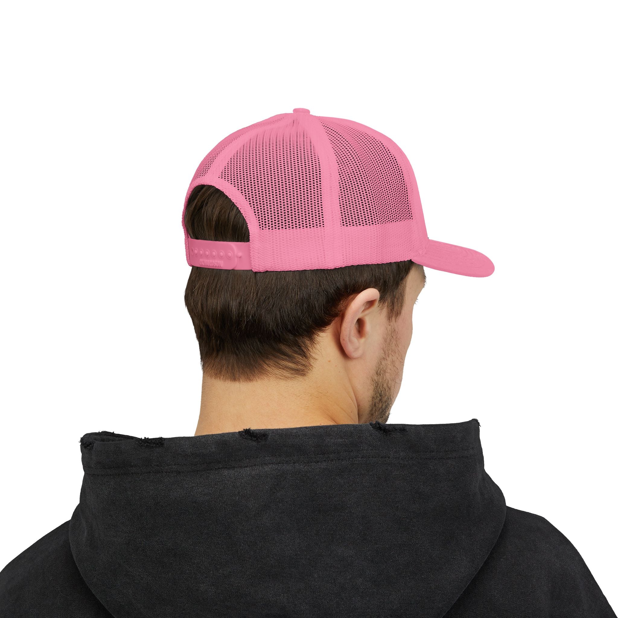 Embroidered Sunrise Wave Snapback Trucker Cap