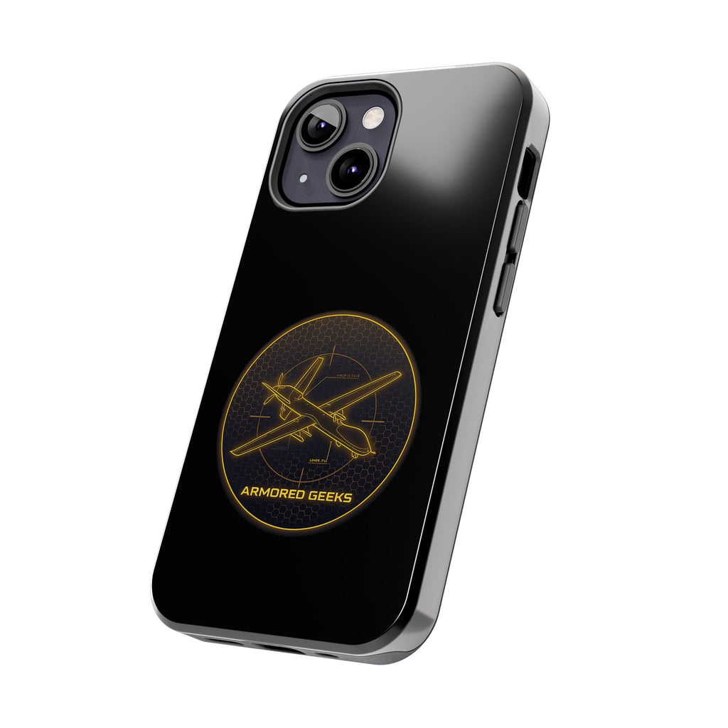 Tough Phone Case — Armored Geeks Drone Emblem (Black & Gold)
