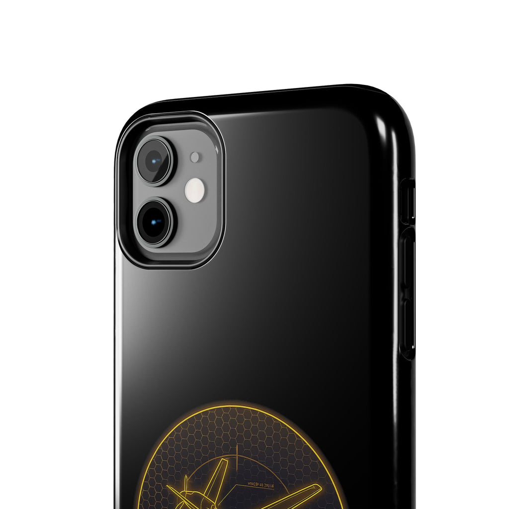 Tough Phone Case — Armored Geeks Drone Emblem (Black & Gold)