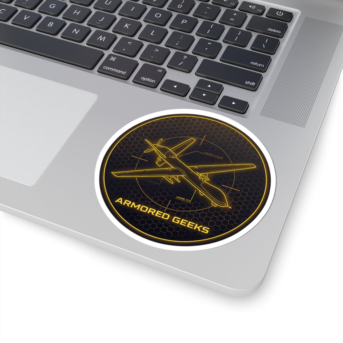 Armored Geeks Drone Blueprint Kiss-Cut Sticker
