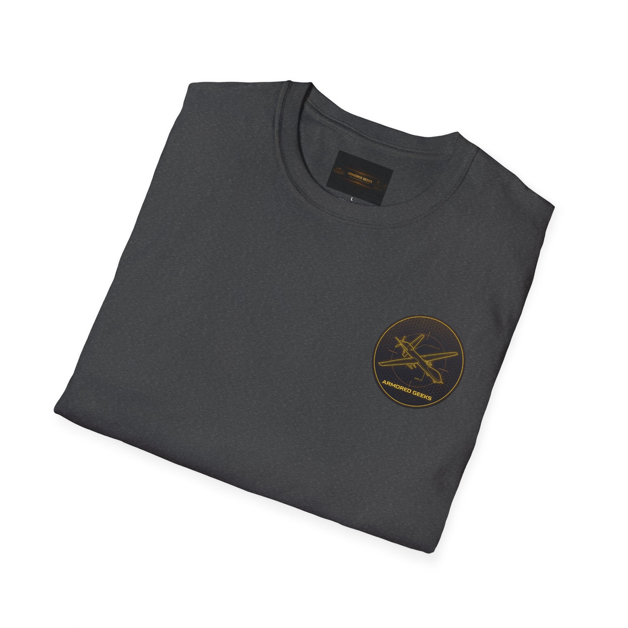 Fishing Crew T-Shirt — Golden Rod & Reel Pocket Logo Tee