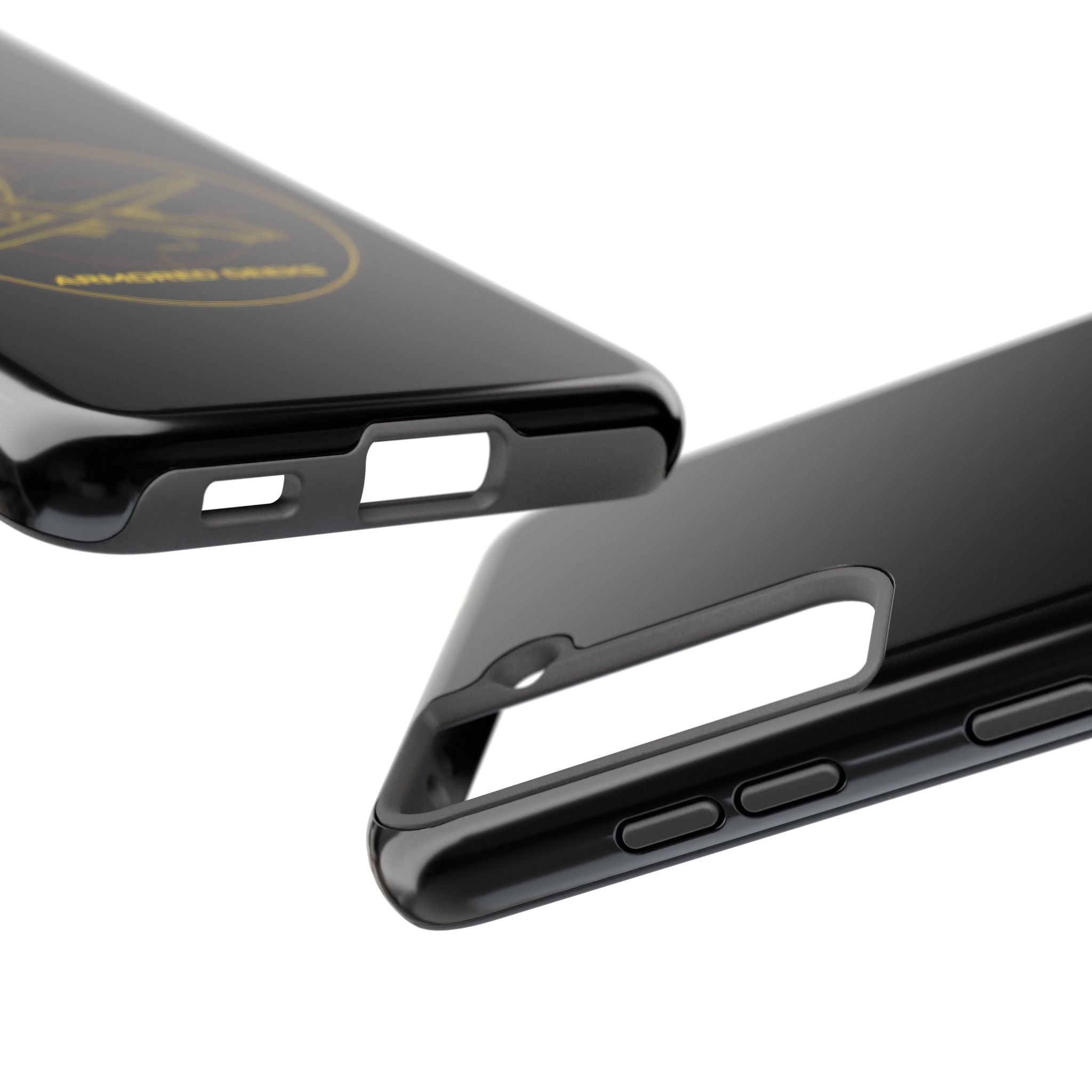 Tough Phone Case — Armored Geeks Drone Emblem (Black & Gold)