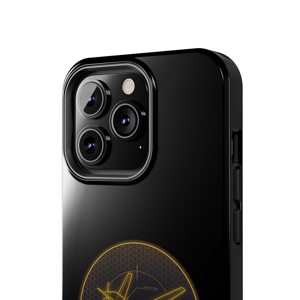 Tough Phone Case — Armored Geeks Drone Emblem (Black & Gold)