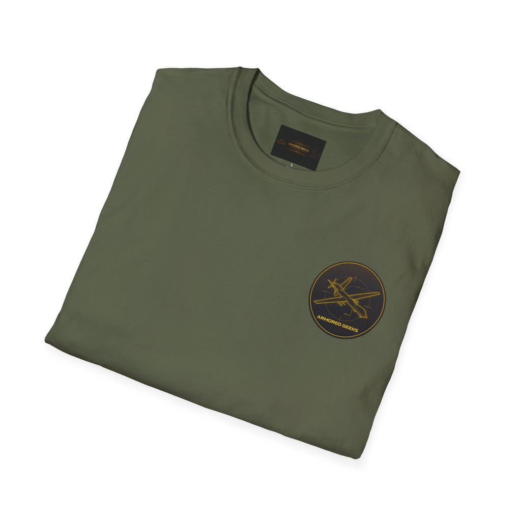 Fishing Crew T-Shirt — Golden Rod & Reel Pocket Logo Tee