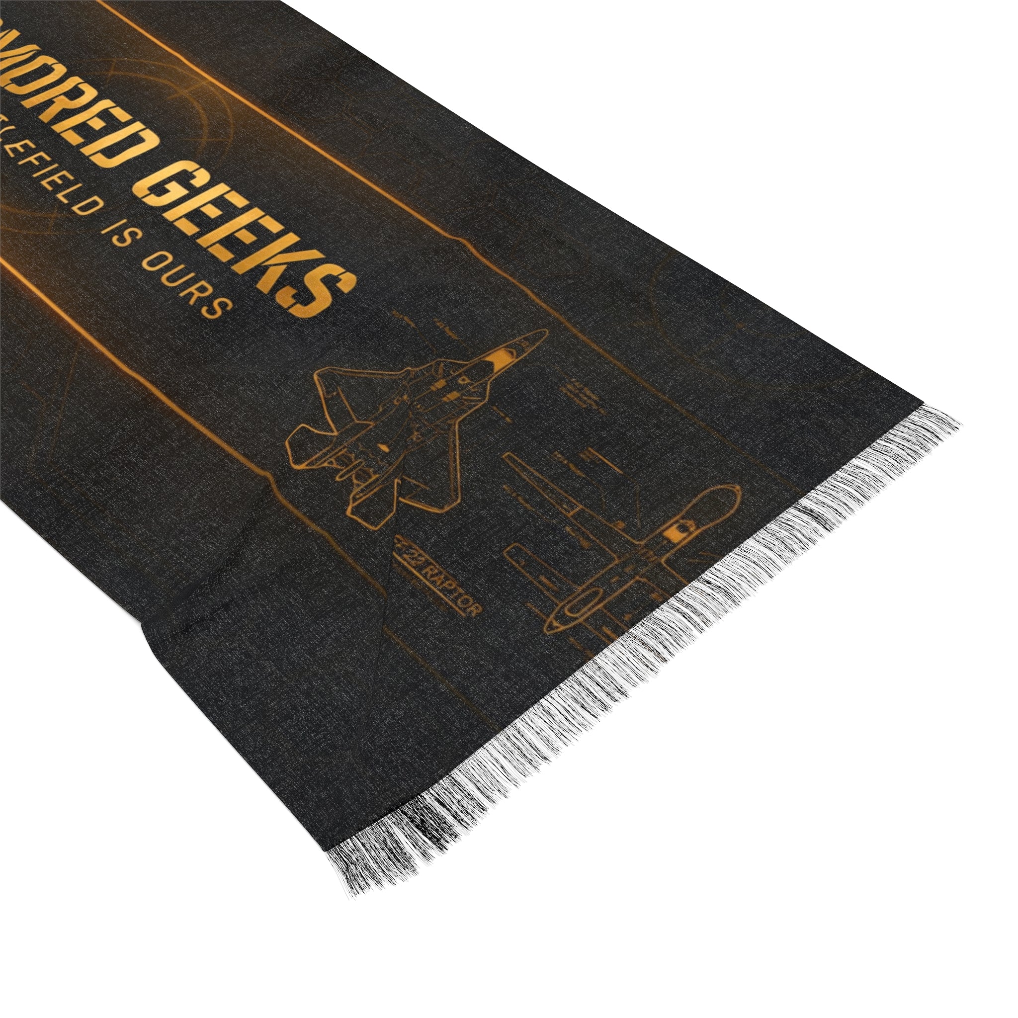 Armored Geeks Light Scarf — "The Battlefield Is Ours" Tank Scarf