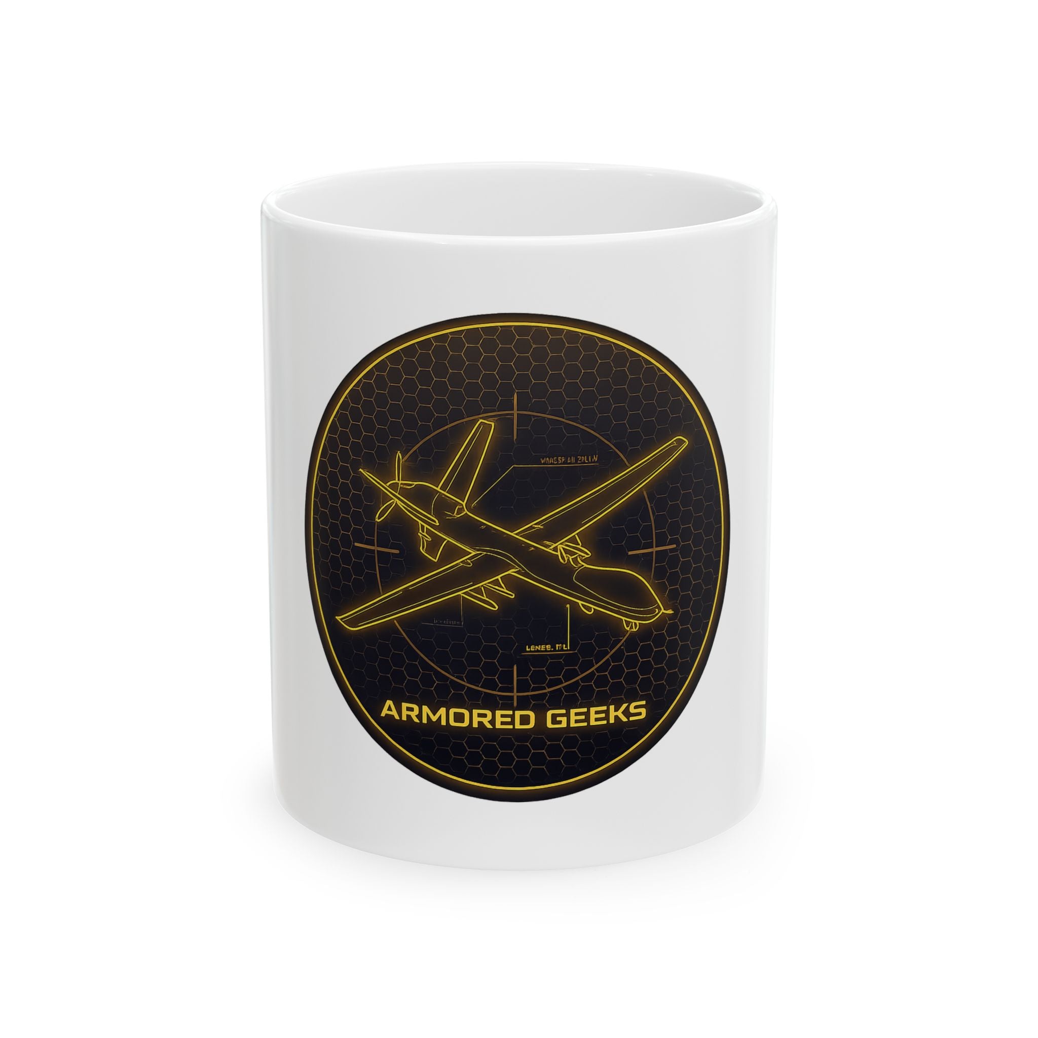 Armored Geeks Coffee Mug — “The Battlefield Is Ours” Ceramic Gamer Tank Mug (11oz)