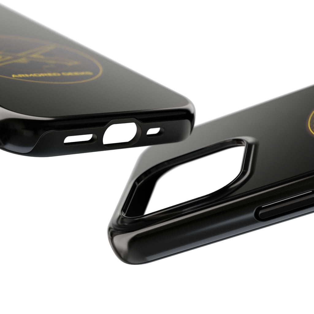 Tough Phone Case — Armored Geeks Drone Emblem (Black & Gold)