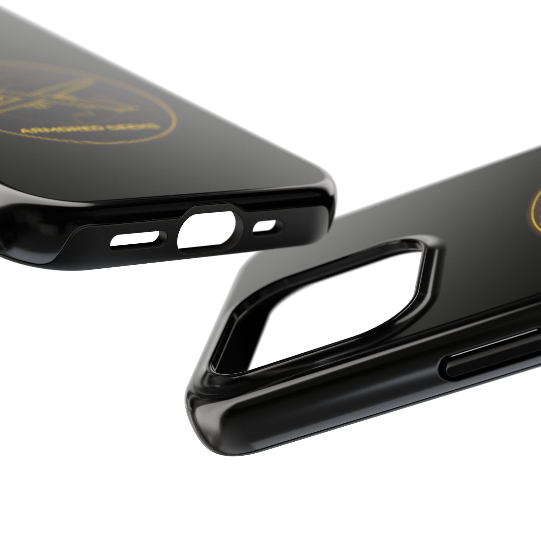Tough Phone Case — Armored Geeks Drone Emblem (Black & Gold)