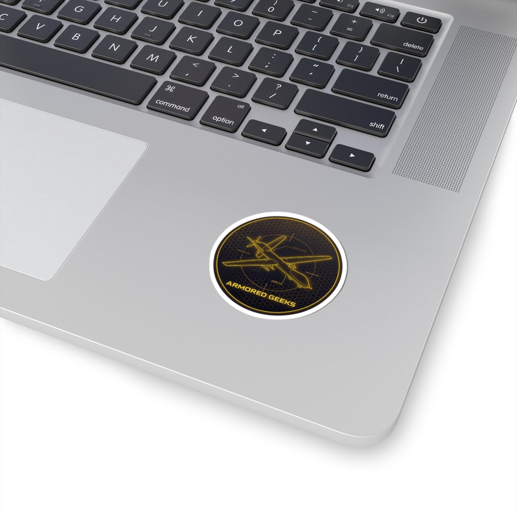 Armored Geeks Drone Blueprint Kiss-Cut Sticker