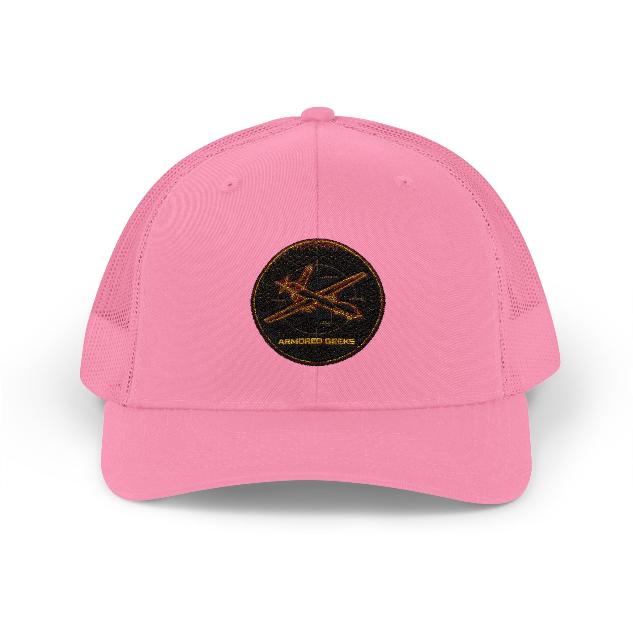 Embroidered Sunrise Wave Snapback Trucker Cap
