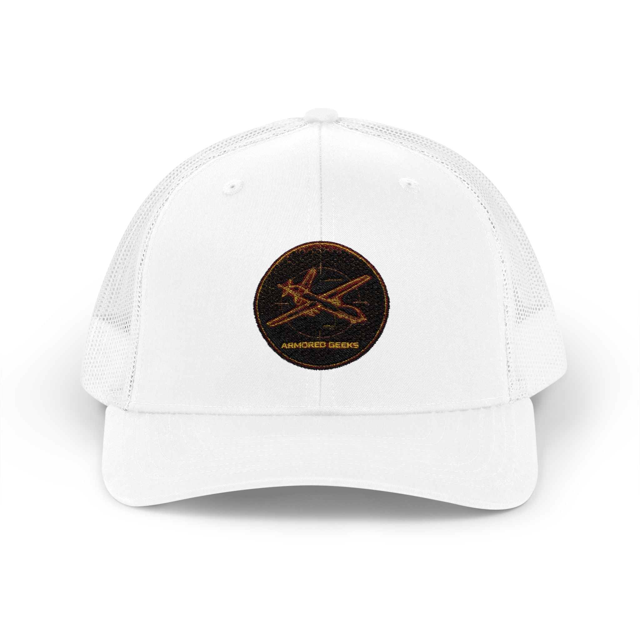Embroidered Sunrise Wave Snapback Trucker Cap