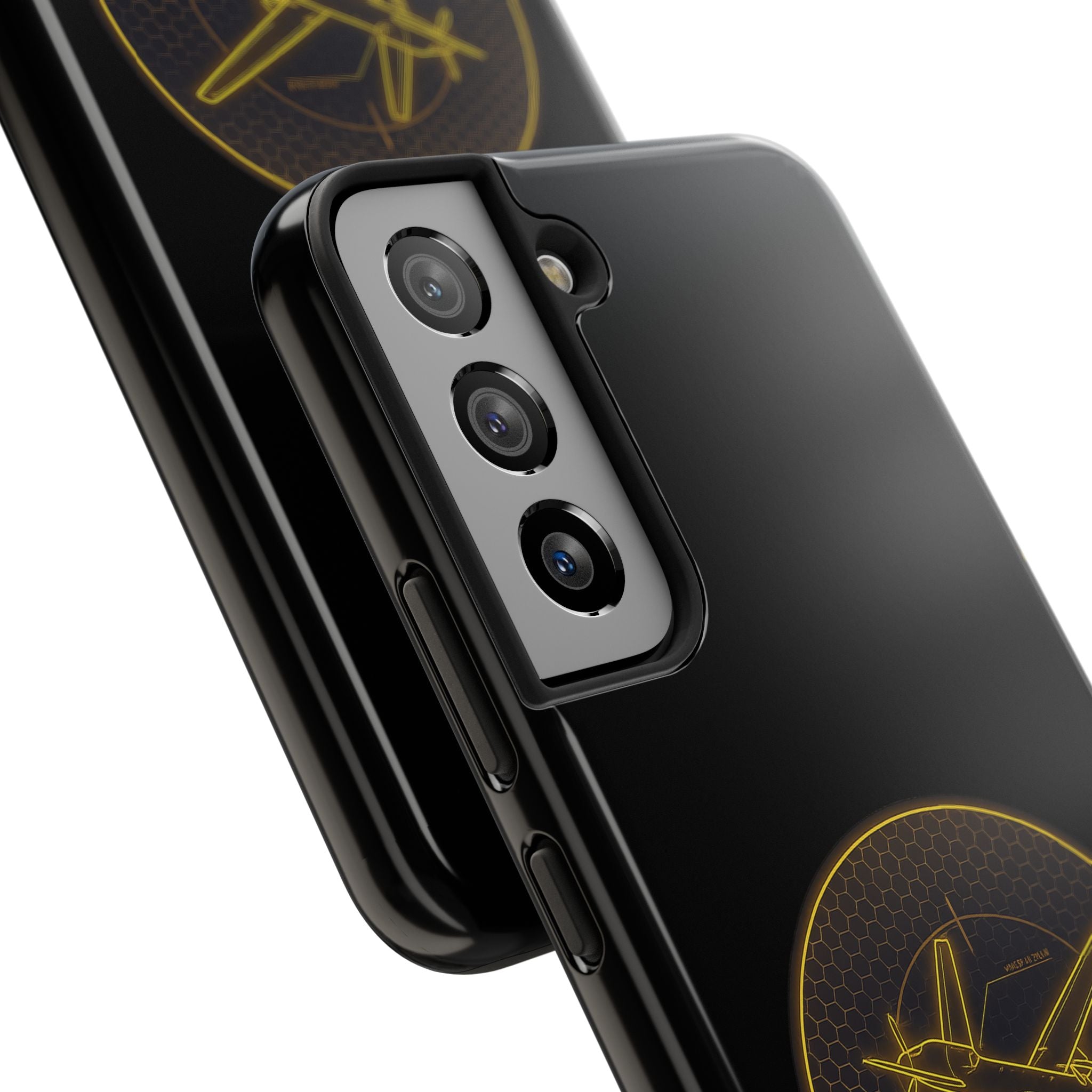 Tough Phone Case — Armored Geeks Drone Emblem (Black & Gold)