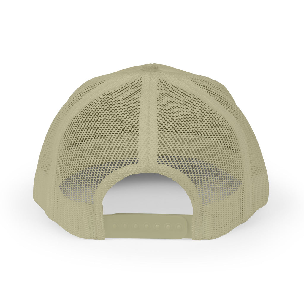 Embroidered Sunrise Wave Snapback Trucker Cap