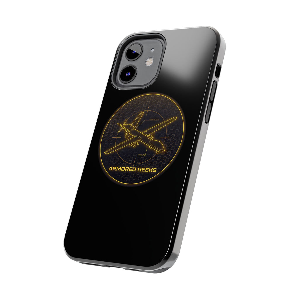 Tough Phone Case — Armored Geeks Drone Emblem (Black & Gold)