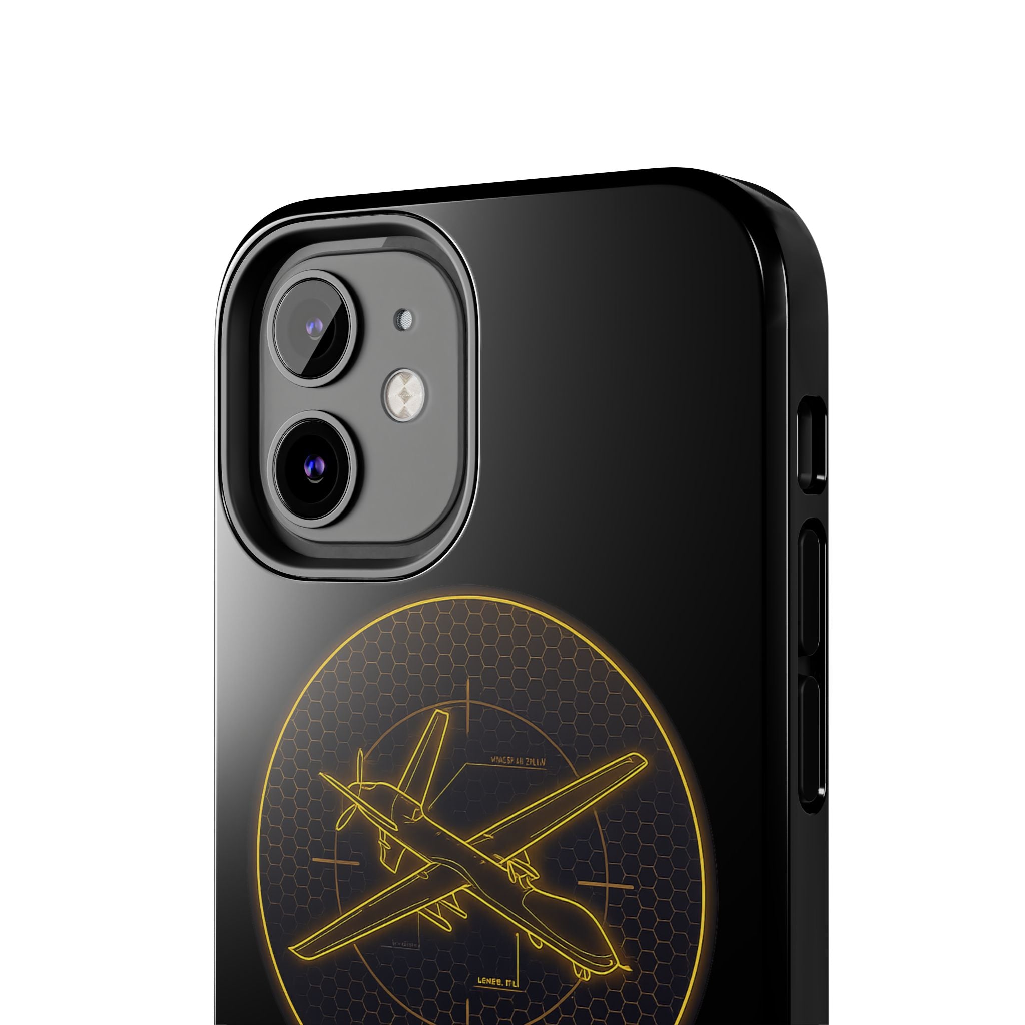 Tough Phone Case — Armored Geeks Drone Emblem (Black & Gold)