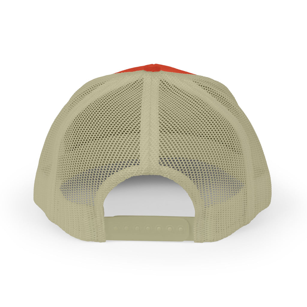 Embroidered Sunrise Wave Snapback Trucker Cap