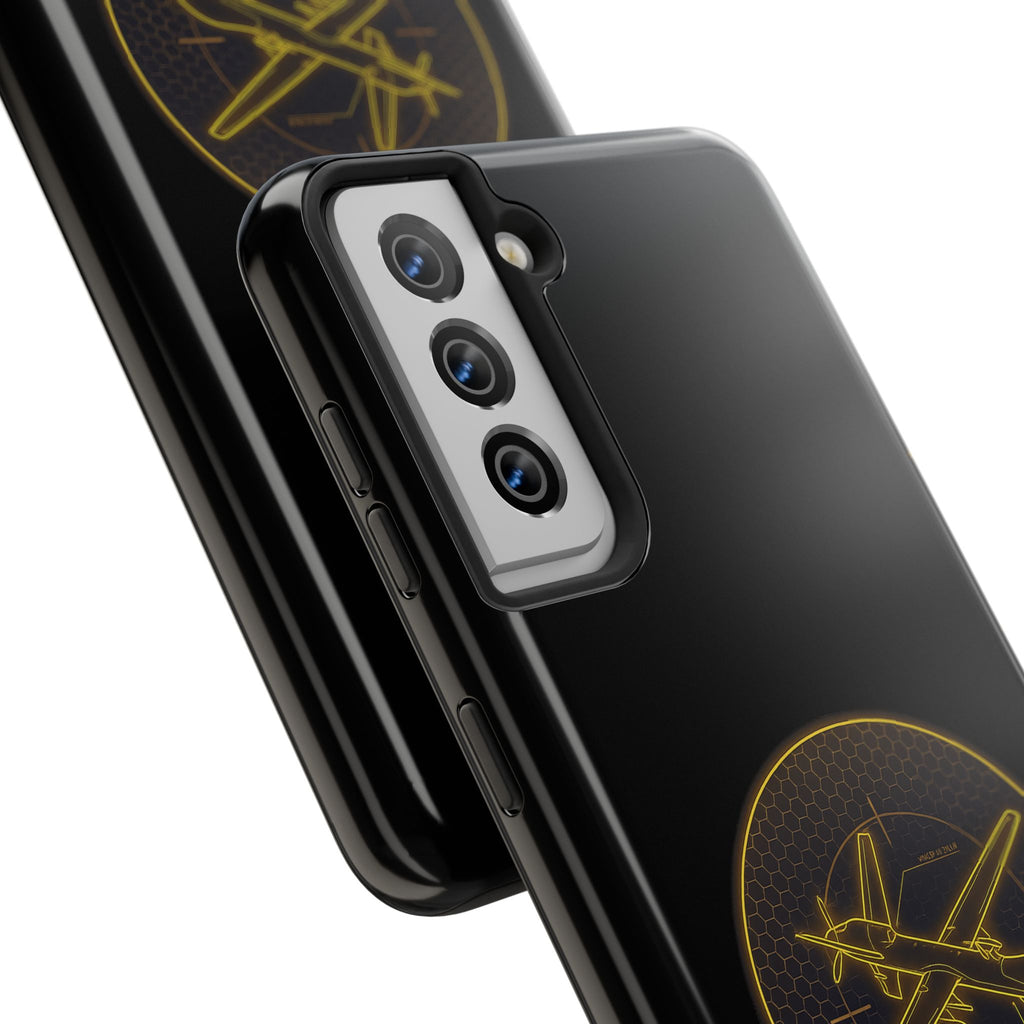 Tough Phone Case — Armored Geeks Drone Emblem (Black & Gold)