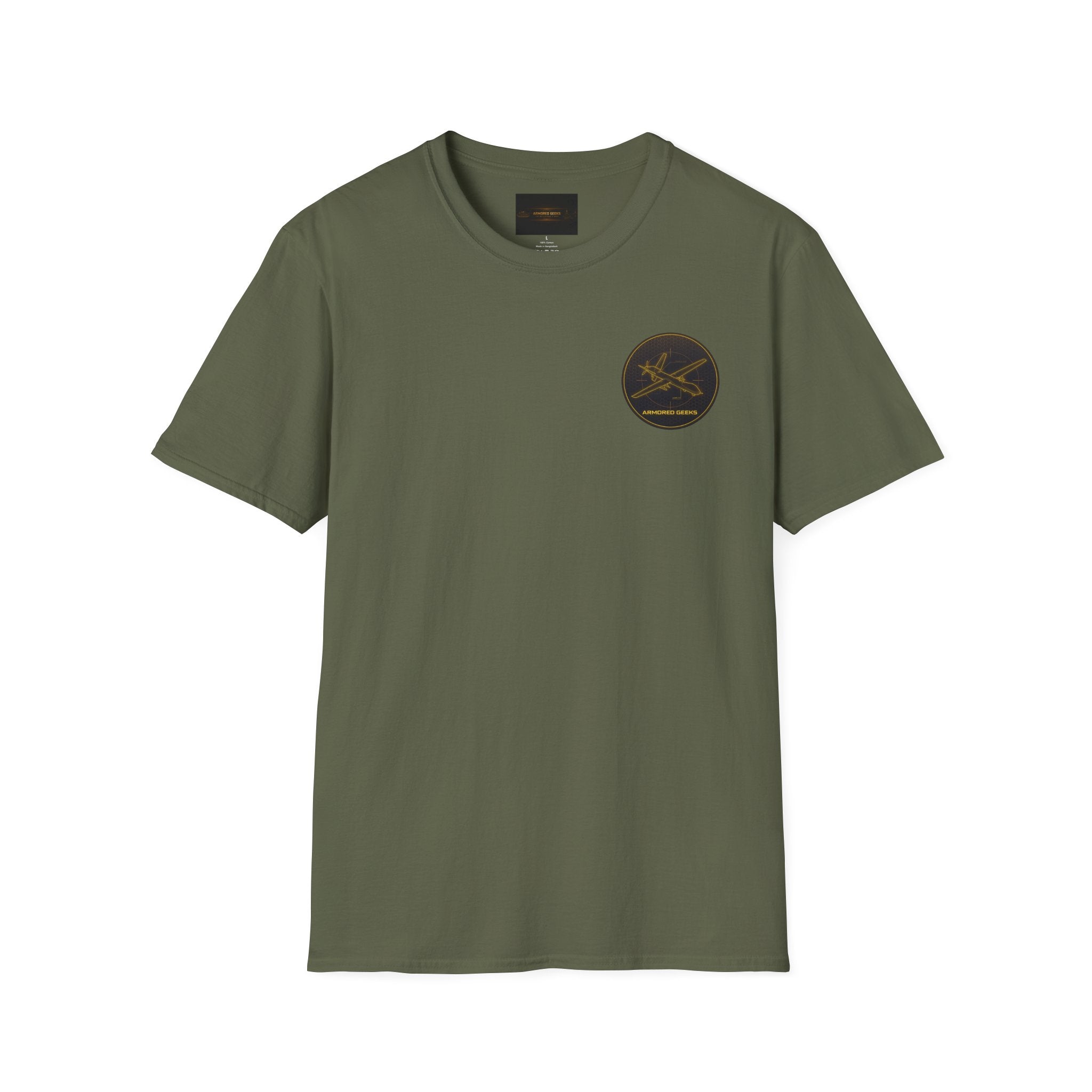 Fishing Crew T-Shirt — Golden Rod & Reel Pocket Logo Tee