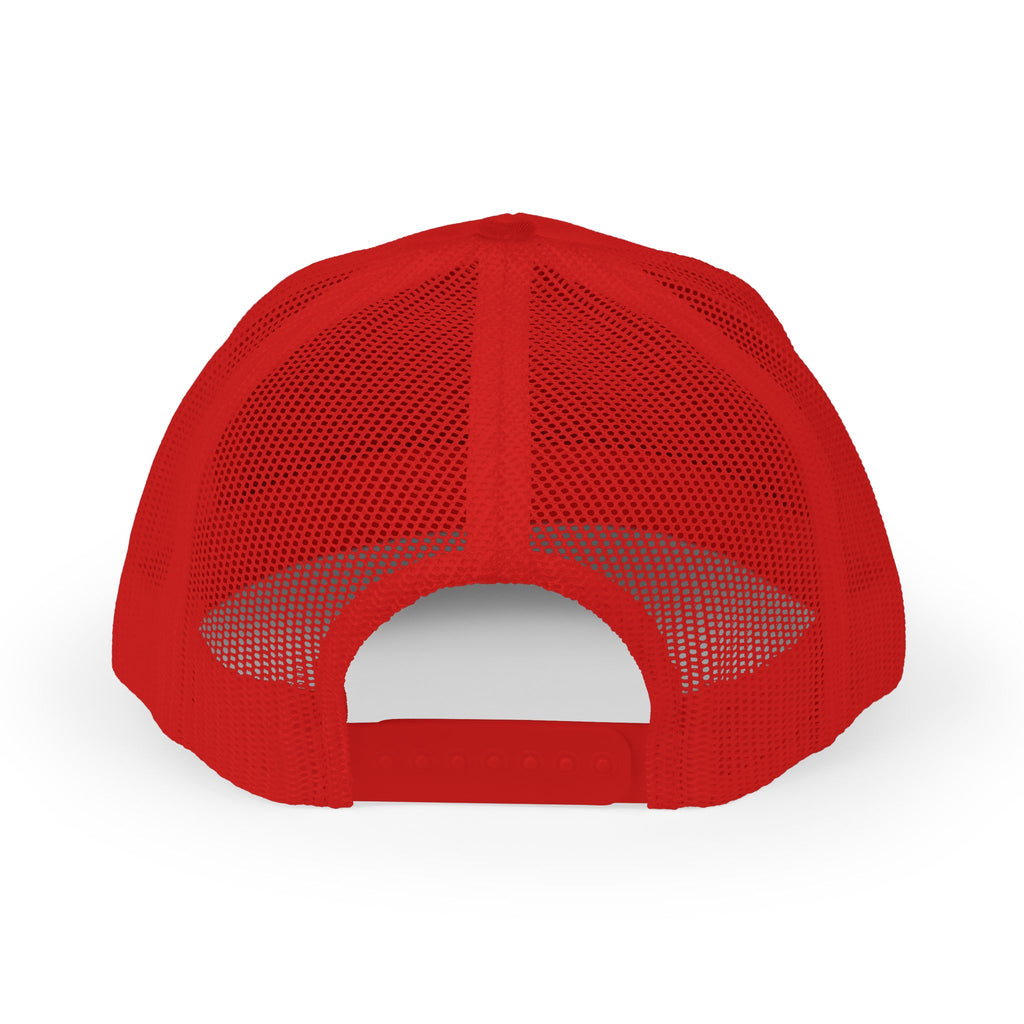 Embroidered Sunrise Wave Snapback Trucker Cap