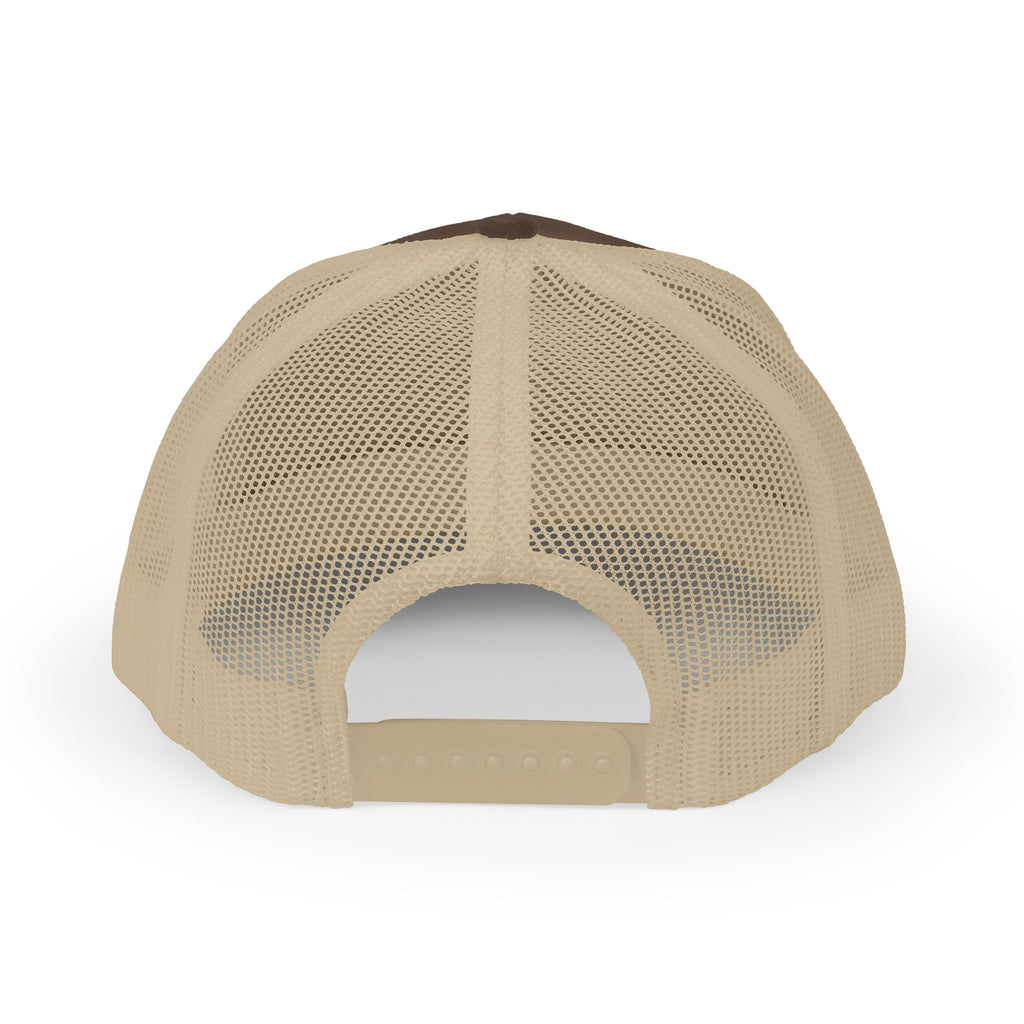 Embroidered Sunrise Wave Snapback Trucker Cap