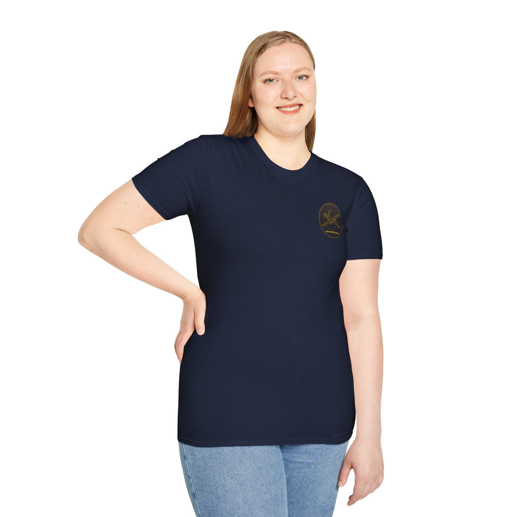 Fishing Crew T-Shirt — Golden Rod & Reel Pocket Logo Tee