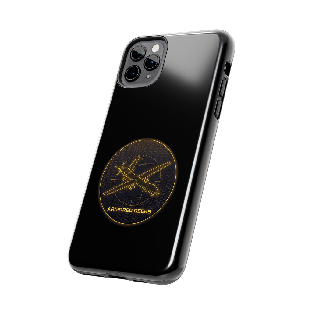 Tough Phone Case — Armored Geeks Drone Emblem (Black & Gold)