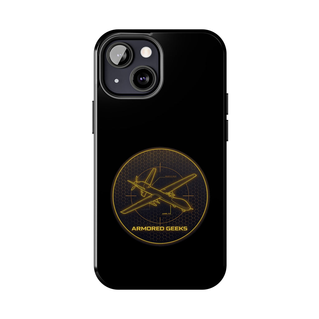 Tough Phone Case — Armored Geeks Drone Emblem (Black & Gold)