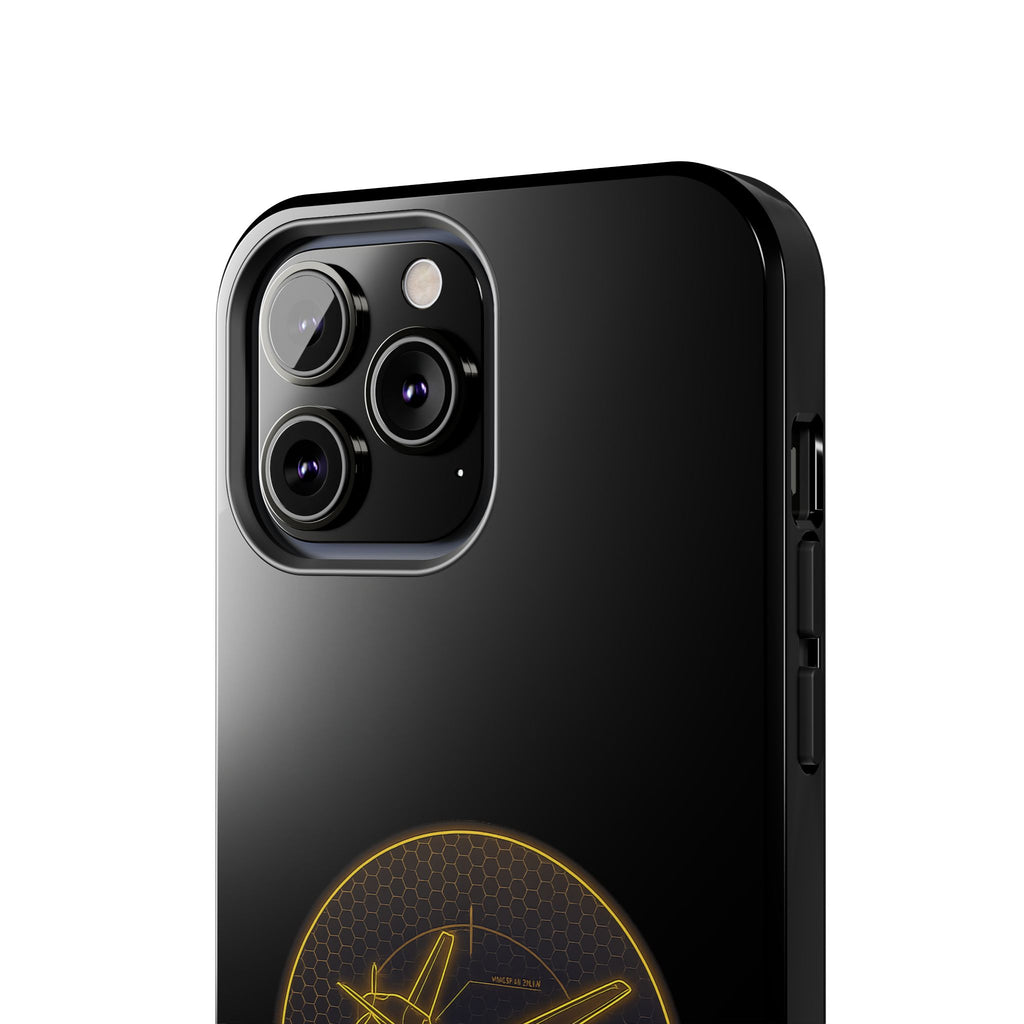 Tough Phone Case — Armored Geeks Drone Emblem (Black & Gold)