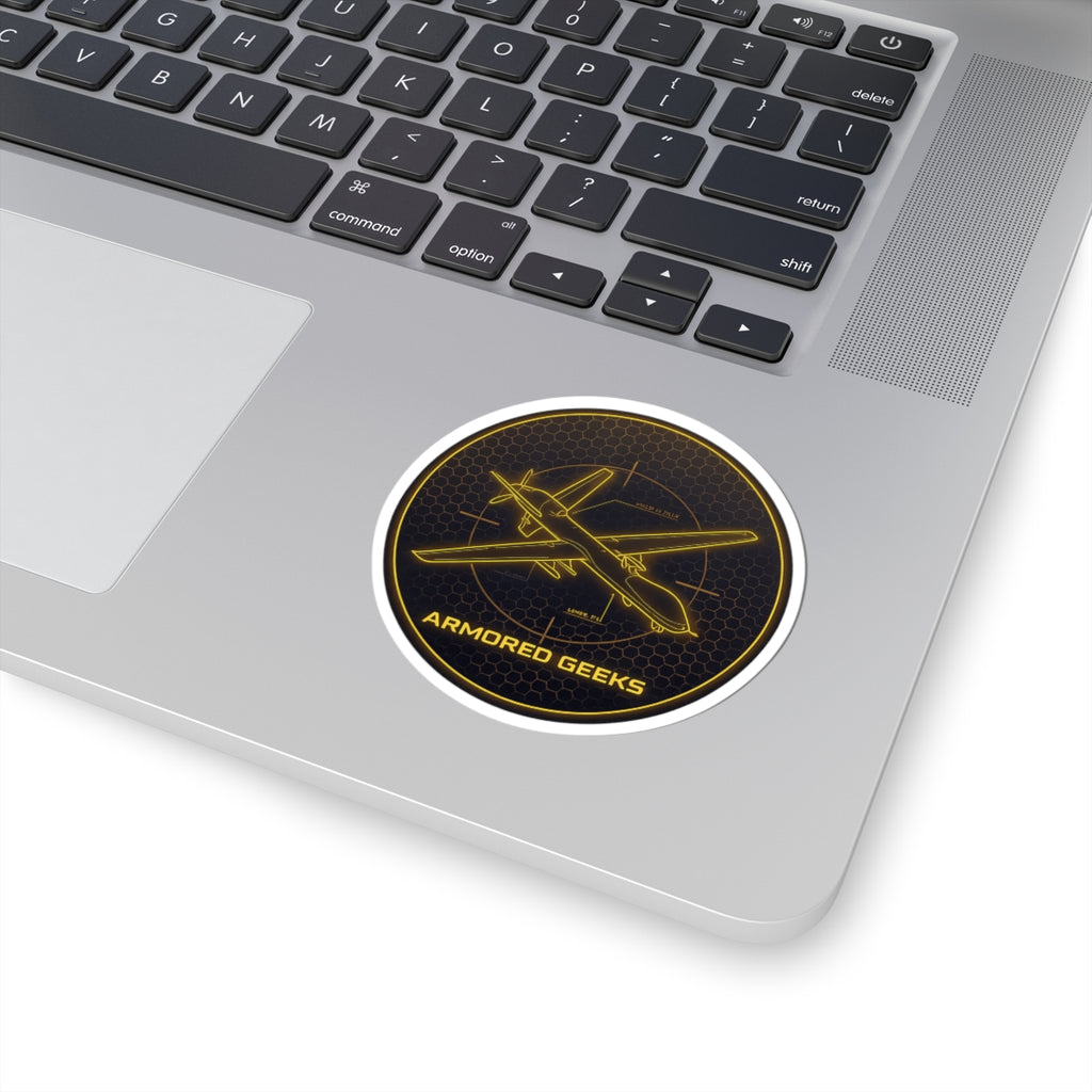 Armored Geeks Drone Blueprint Kiss-Cut Sticker