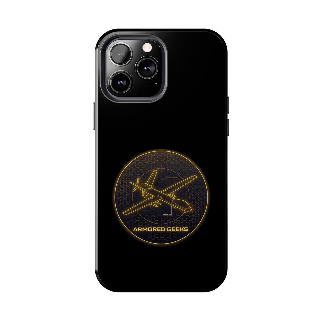 Tough Phone Case — Armored Geeks Drone Emblem (Black & Gold)