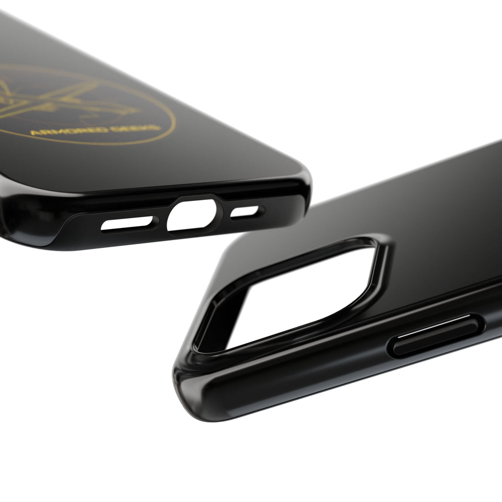 Tough Phone Case — Armored Geeks Drone Emblem (Black & Gold)