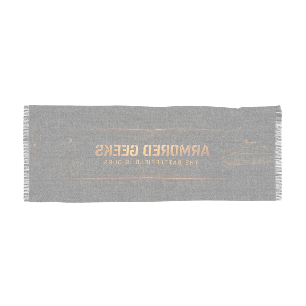 Armored Geeks Light Scarf — "The Battlefield Is Ours" Tank Scarf