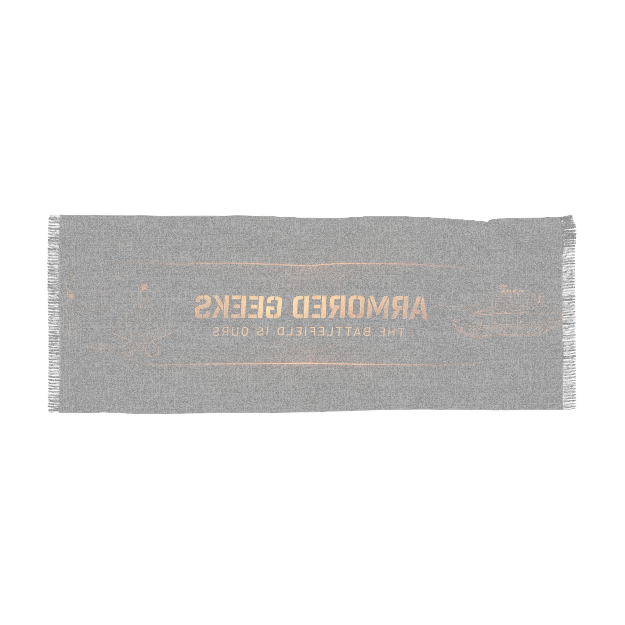 Armored Geeks Light Scarf — "The Battlefield Is Ours" Tank Scarf